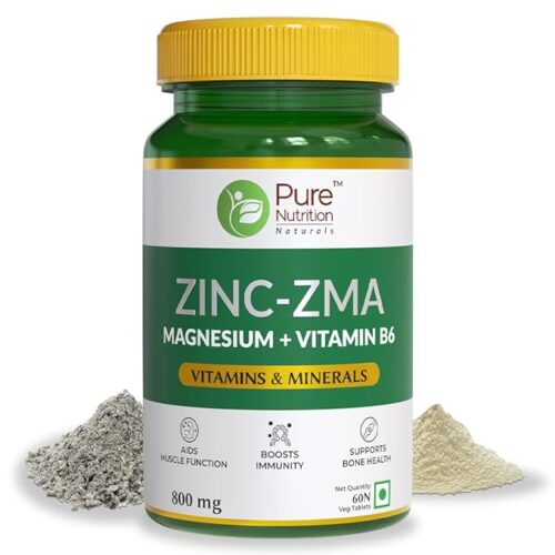 Pure Nutrition Zinc ZMA Plus - 60 Veg Tablets