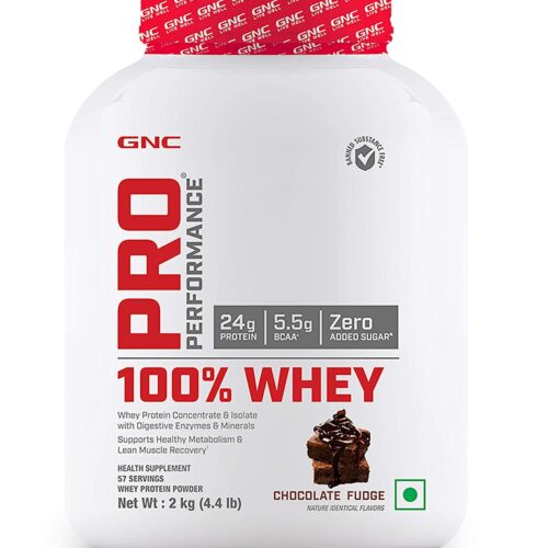 GNC Pro Performance 100% Whey Protein - 4lbs (Chocolate Fudge)