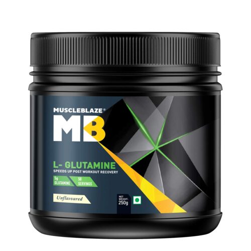 MuscleBlaze L- Glutamine, (Unflavored, 250 gm)