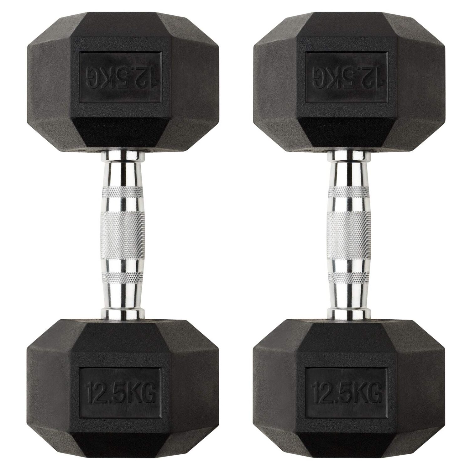 12.5Kg Rubber Hex Dumbbells(12.5Kg X 2 Dumbbells)