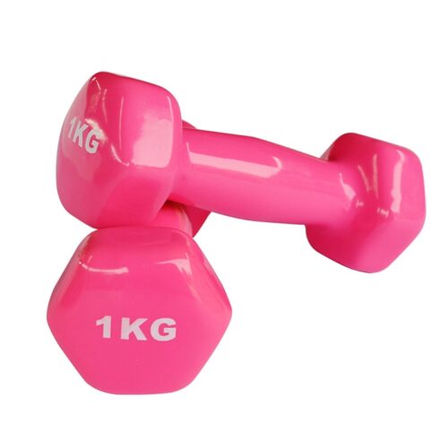 Vinyl Dumbell 1Kg Pair(1Kg X 2 Dumbbells)