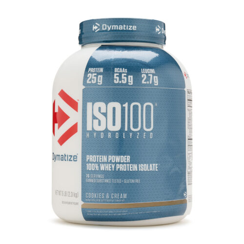 Dymatize Nutrition ISO 100 Whey Protein Isolate Powder – 2.3kg (Cookies And Cream)