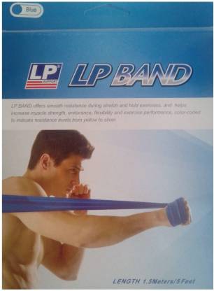 LP Support Latex Fitness Resistance Band  (Blue, Pack of 1)